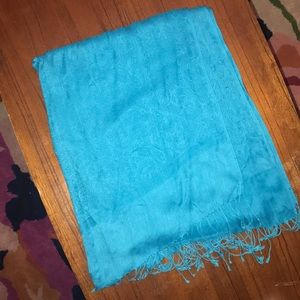 Cashmere Turquoise Shawl